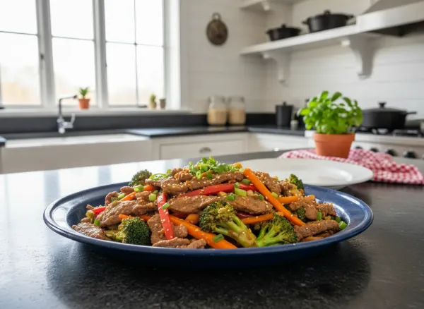 Ginger Beef and Vibrant Vegetable Stir-Fry