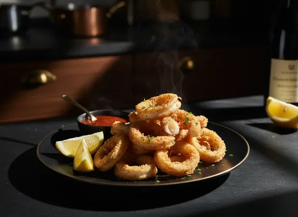 Crispy Cornmeal-Crusted Fried Calamari