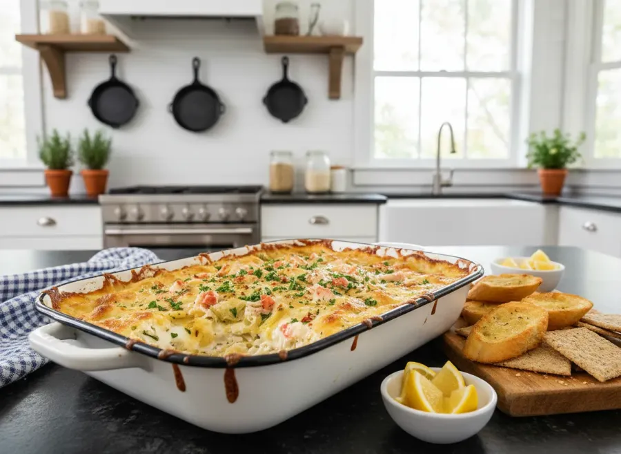 Roasted Garlic & Crab Artichoke Dip