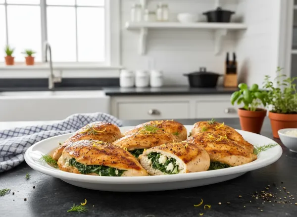 Spanakopita-Stuffed Chicken Breasts
