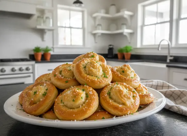 Air Fryer Garlic Parmesan Pretzel Bites