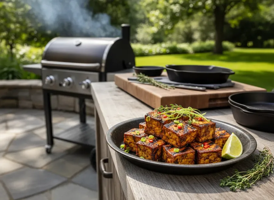 Jamaican Jerk Grilled Tofu