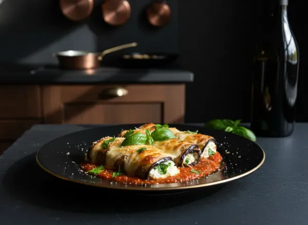 Keto Eggplant Rollatini