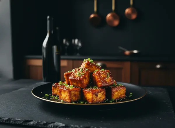 Gochujang-Sesame Marinated Crispy Tofu