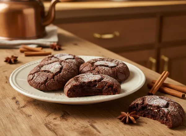 Spicy Mexican Hot Chocolate Cookies