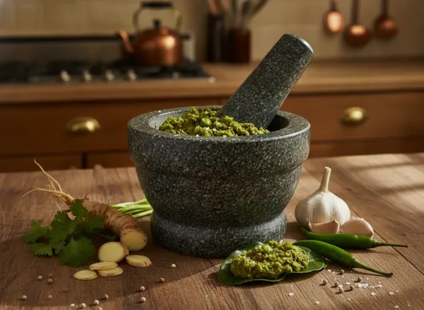 Authentic Thai Green Curry Paste (Kreung Gaeng Keo Wahn)