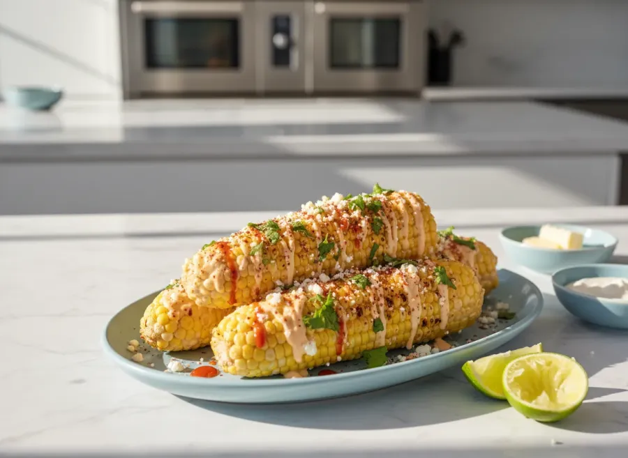 Spicy Mexican Elote (Street Corn)