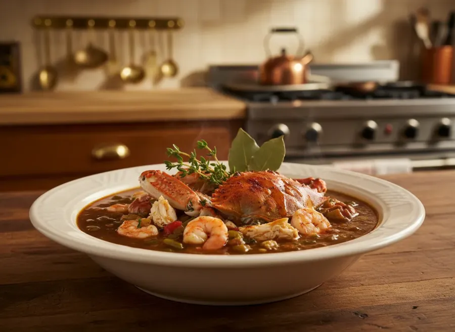 Authentic Louisiana Seafood Gumbo