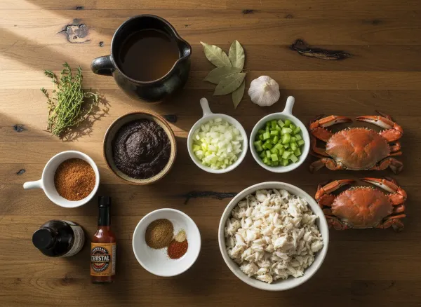 Authentic Louisiana Seafood Gumbo — Ingredients view