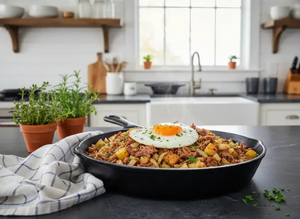 Slow-Cooked Corned Beef Hash — Alternate view