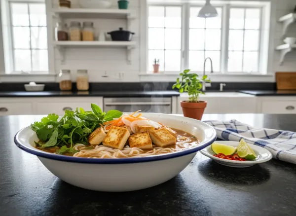 Rich and Aromatic Vegan Pho (Pho Chay) — Alternate view