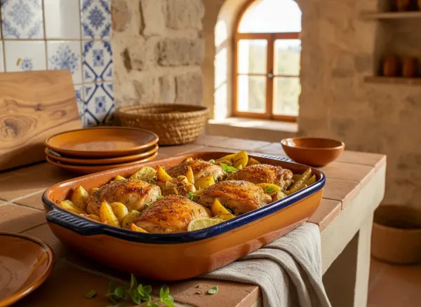 Classic Greek Diner-Style Lemon Oregano Chicken & Potatoes