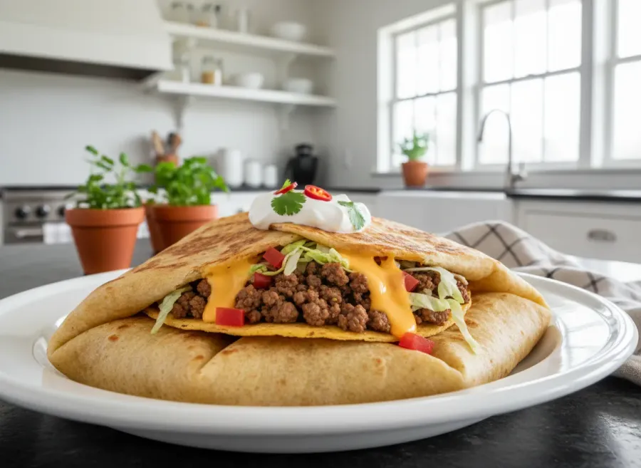 Homemade Beef Crunchwrap
