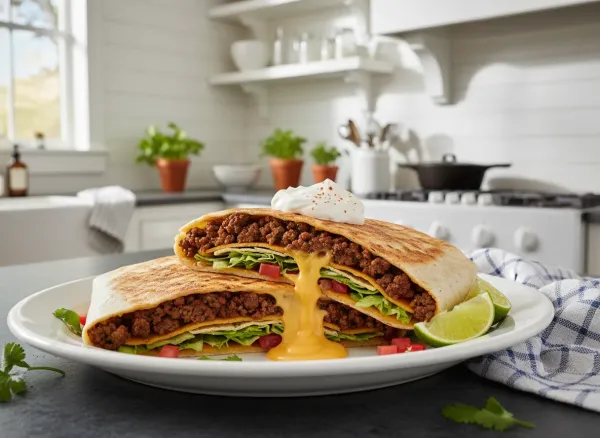 Homemade Beef Crunchwrap — Alternate view