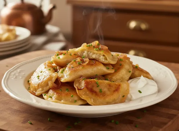 Authentic Polish Potato and Cheese Pierogi (Pierogi Ruskie)