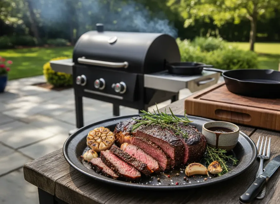 Bourbon-Brown Sugar Marinated Flank Steak