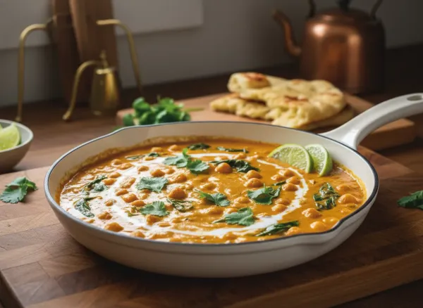 Coconut Curry Chickpea Skillet