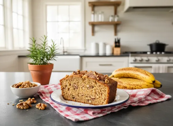 Gluten-Free Vegan Banana Walnut Loaf