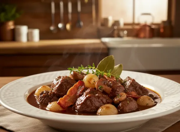 Classic French Beef Bourguignon