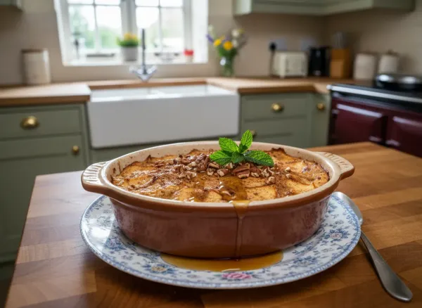 Overnight Vegan Apple Cinnamon Baked Oatmeal