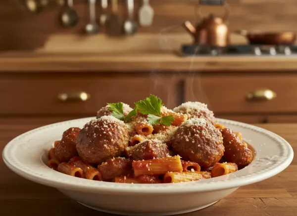 Classic Italian-American Sunday Gravy with Meatballs and Sausage