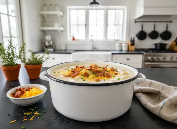 Slow Cooker Creamy Loaded Baked Potato Soup