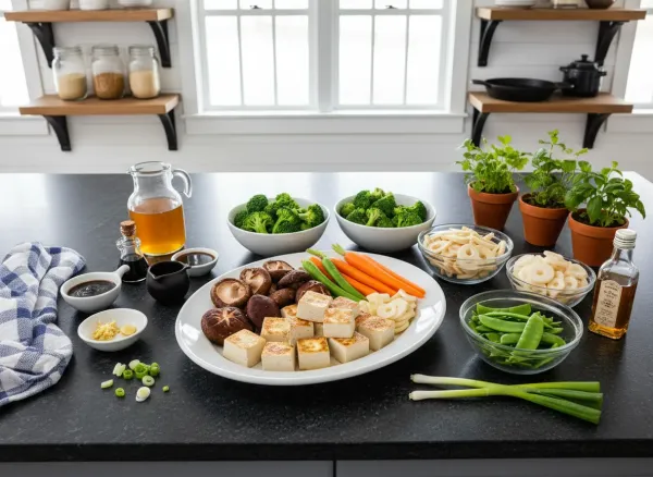 Quick Weeknight Buddha's Delight (Luohan Zhai) — Ingredients view